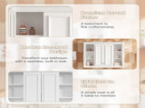 36'' x 28'' Medicine Cabinet, Wall Mounted Bathroom Storage Cabinet, with 1 Adjustable Shelf, N710P358584K