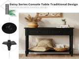 Console Table Traditional Design with Two Drawers and Bottom Shelf --Self-pick up is not 41186095