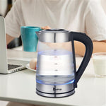 ZUN HD-250 110V 1200W 2.5L Electric Kettle with Blue Glass 14592569