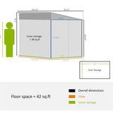 Outdoor Garden Storage Shed Tool House 72268380