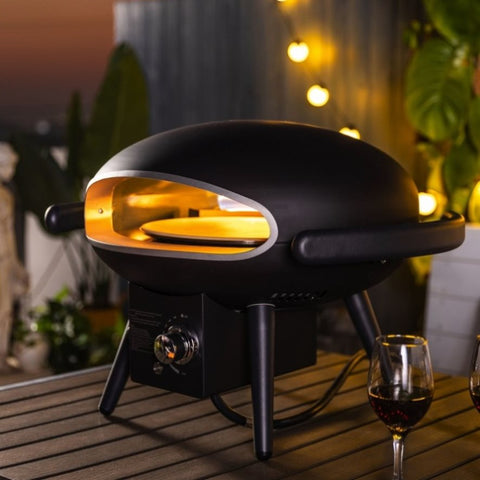 ZUN Gas Pizza Oven, Propane Outdoor Pizza Oven, Portable Pizza Oven For 12 Inch Pizzas, With Gas Hose & W853135529