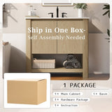 36" Modern Bathroom Vanity with Rectangle Ceramic Sink, Bathroom Cabinet with Large storage space N817P245321N