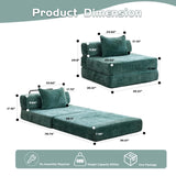 Compression Sofa,Convertible Floor Sofa Bed with Fixed-Shape Frame,Single Seater Boneless Modular 80305755