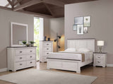 1pc Farmhouse Style Six Drawer Dresser Beige Finish Rustic Bedroom Solid Wood Wooden Furniture B011P234275