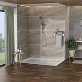 5" Multi Function Dual Shower Head, with Adjustable Slide Bar,Brushed Nickel W1243136681