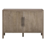 U-Style Storage Cabinet Sideboard Wooden Cabinet with 2 Metal handles and 2 Doors for Hallway, N711P241278A