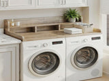 Washer Dryer Countertop with Non-slip Pads, Laundry Wood Shelf Topper with Edge, 54" Width x 27.5" W2641P442523