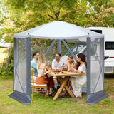 10' x 10' Outdoor pop-up camping canopy 58168991