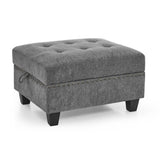 Ottoman Sofa for Modular Sectional,Grey Chenille W487125887