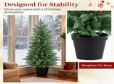 2 Pcs 4FT LED Trees Christmas with Timer and 15 Red Berry Clusters, Easy Assembl 70213027