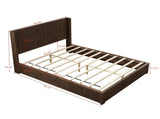 Solid Wood Platform Bed Frame with Headboard, No Box Spring Needed, Floor-standing bed, Easy 84080248