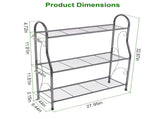 3-Tier Metal Plant Stand, Indoor Outdoor Flower Pots Holder, Plant Display Rack Shelf, Utility 26960260
