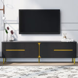 ZUN U-Can TV Stand for TVs up to 80 Inches, Modern Entertainment Center Media Console with 4 Drawers and N724P170542B