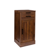 ZUN brown walnut color modular wine bar cabinet Buffet Cabinet with Hutch for Dining Room W331P213375