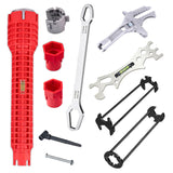 6-Piece Sink Wrench Set, 8-in-1 Sink & Bathroom Faucet Wrench, Adjustable Wrench with Wide Jaw & 85902824