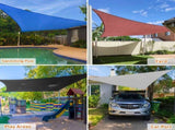 10'X13' Rust Red HDPE sunshade sail 51609892