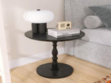 23'' Black Accent Round Table, Round Side Table, Small Table for Small Spaces, Modern Accent W2295P339118