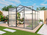 Newly marketed Gain height windproofaluminum greenhouse 6x6 FT Polycarbonate Greenhouse Raised Base 99440443