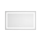 40 x 24 Inch LED Bathroom Mirror with Front and Backlight, Wall Mounted Vanity Mirror with Aluminum W2287P309232