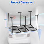 ZUN 4 ft. x 6 ft. Overhead Garage Storage Rack Heavy Duty Metal Garage Ceiling Storage Racks 77090397