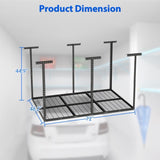 ZUN 4 ft. x 6 ft. Overhead Garage Storage Rack Heavy Duty Metal Garage Ceiling Storage Racks 77090397