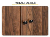 2-Door 2-Shelf MDF Washbasin Cabinet with Melamine Finish 23.55*11.69*23.62in Walnut 24541624