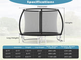 8FT Trampoline with Safety Enclosure, 243.84cm Round Trampoline for Kids Adults 3, 880LBS Static 58851140