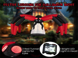 10ft Wide 5ft Tall Giant Halloween Inflatable Spider - LED Head Light 2 Red Eye Tunnel Lights, 52148484