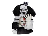 1.8ft Halloween Decoration Scary Clown, Sound-Actived Party Decor with Creepy Sound , Scary Haunted 23740045