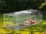 32" Live Animal Cage Trap, Heavy Duty Folding Raccoon Trap, Humane Cat Trap with Handle for Rabbits, 69987129