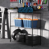 3 Tier Wire Shelving Unit, 1050 LBS NSF Height Adjustable Metal Garage Shelves, Heavy Duty W155091053