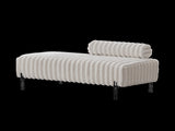 49.6" Wide Upholstered Mini Loveseat with Metal Legs, 2-Seater Small Sofa End of Bed Bench Window W3118P307506