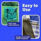 Heavy Duty Storage Tote Bag 22-Gallon Rugged Woven Polypropylene Moving Bag W2181P193828