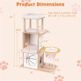 47 Inches Wooden Cat Condo 20707263
