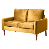 54" Velvet Sofa for Small Spaces, Modern Army Green Fabric Couch with Plush Comfort, Compact Living 18919918