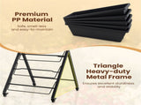 Vertical 5-Tier Raised Garden Bed with Wheels & Removable Planter Boxes for Patio Balcony 61745860