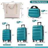 Hardshell ABS Luggage Set - Lightweight & Durable Suitcases with Dual Spinner Wheels, Carry-On & N730P262653D