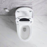 Elongated Smart Toilet with Elongated Heated Bidet Seat, Intelligent Toilet with Bidet Built-in, W2826P199068