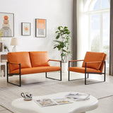 ZUN Lounge, living room, office or the reception area PVC leather accent arm chair with Extra thick W1359130156