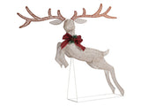5FT Lighted Jumping Reindeer Christmas Decorations, Pre-lit Holiday Decor with 100 Warm White LED 05571004