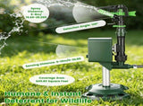 Yard Motion Activated Sprinkler Deterrent, Solar & USB Charging, Wide Coverage PIR Sensor, IP65 06231928