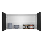 ZUN Napoles Wall Cabinet, Two Shelves, Double Door B20092103