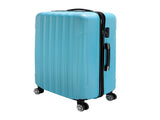 ABS Trolley Case 20in 24in 28in 3PCS Suitcase Set Striped Textured Suitcase Blue 78716673