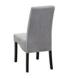Grey and Black Upholestered Dining Chair B062P153688