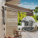 ZUN Patio Retractable Awning -AS （Prohibited by WalMart） 74796625