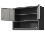 Metal Wall-Mounted Tool Storage Cabinet with Locking Door and 1 Shelf 1 Opened Drawer for Garage 61339189