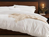 4PC Pure Color Bedding - Microfiber Hotel Series, with Zipper Closure Quilt Cover and Two 18350812