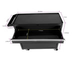 Rolling Tool Chest, 5-Drawer Tool Box Organizer w/Lockable Wheels Sliding Drawers Detachable Top W110265907