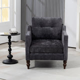 Accent Comfy Chenille Chair w/USB charging port,Mid,Soft,High-support Rebound Sponge,Ergonomic W2715P312493