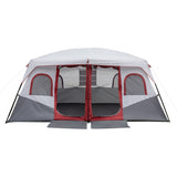 10 Person Family Cabin Tent, 2 Room Huge Tent with Storage Pockets for Camping Accessories 49558745
